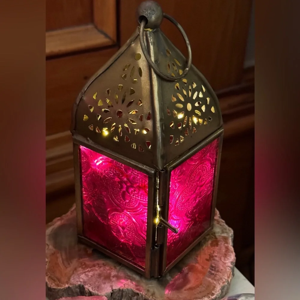 Pink BoHo Decorative Lantern 💖